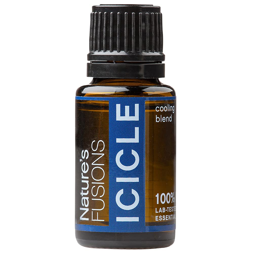 Naturens Fusions Meno- Cool, 100% Ren og Natural Essential Oil Blend til Aromaterapi og topisk brug, .5 Fl Oz (pakke med 1) (15 ml)