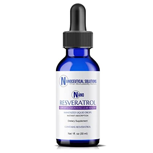 Nanoceutical Solutions Nano Liquid Resveratrol Trans Resveratrol Supplement for hjerne & hjerte sundhed