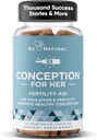 Konception Fertilitet Kosttilskud til kvinder - Aids Ovulation, Hormonal Balance, & regelmæssige cykler - Prenatal Vitamin Support med Myo-Inositol, Folate, Folinsyre, Vitex - 60 Vegetar bløde kapsler