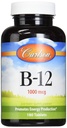Carlson Labs B- 12- SL, 1000mcg, 180 tyggetabletter