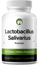 Lactobacillus Salivarius Probiotic Supplement 240 Tablets 3 Millioner CFU Probiotika til mænd og kvinder Understøtter Dental, fordøjelse & Gut Sundhed (240, Lactobacillus Salivarius)