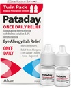 Pataday Én gang daglig Relief Allergi Eye Drops by Alcon, for Eye Allergy Itch Relief, 2, 5 ml (pakke med 2)
