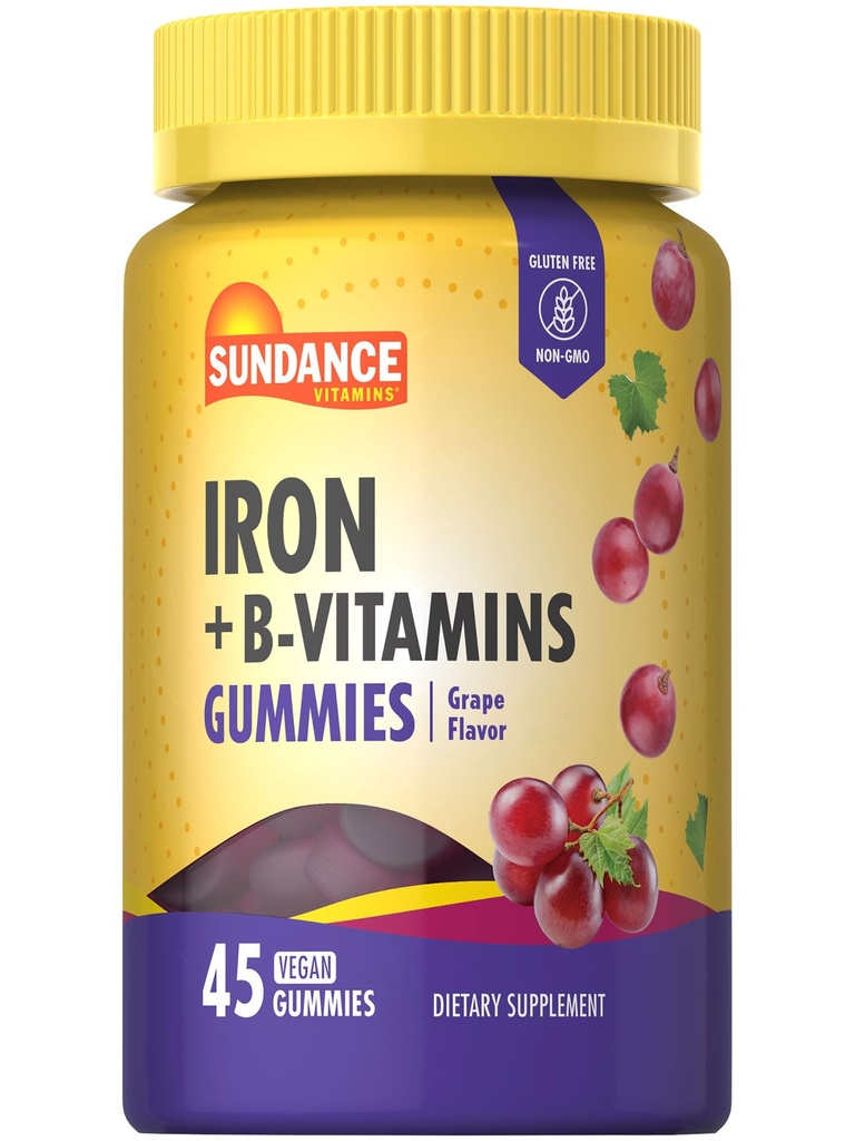 Sundance Iron Gummies Note 124; Plus B- Vitaminer