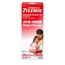 Børns Tylenol Flydende Oral Suspension Pain Reliever & Fever Reducer med Acetaminophen, Aspirin-, Ibuprofen-, High Fructose Corn Syrup- & Fary- Free, Cherry, 4 Fl. Oz