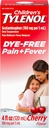 Children's Tylenol Liquid Oral Suspension Pain Reliever & Fever Reducer with Acetaminophen, Aspirin-, Ibuprofen-, High Fructose Corn Syrup- & Dye-Free, Cherry, 4 Fl. Oz