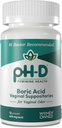 pH- D Feminin Health Support - 600 mg Boric Acid Suppposites - Woman Ejes - for Vaginal Odor Use - 12 Greve