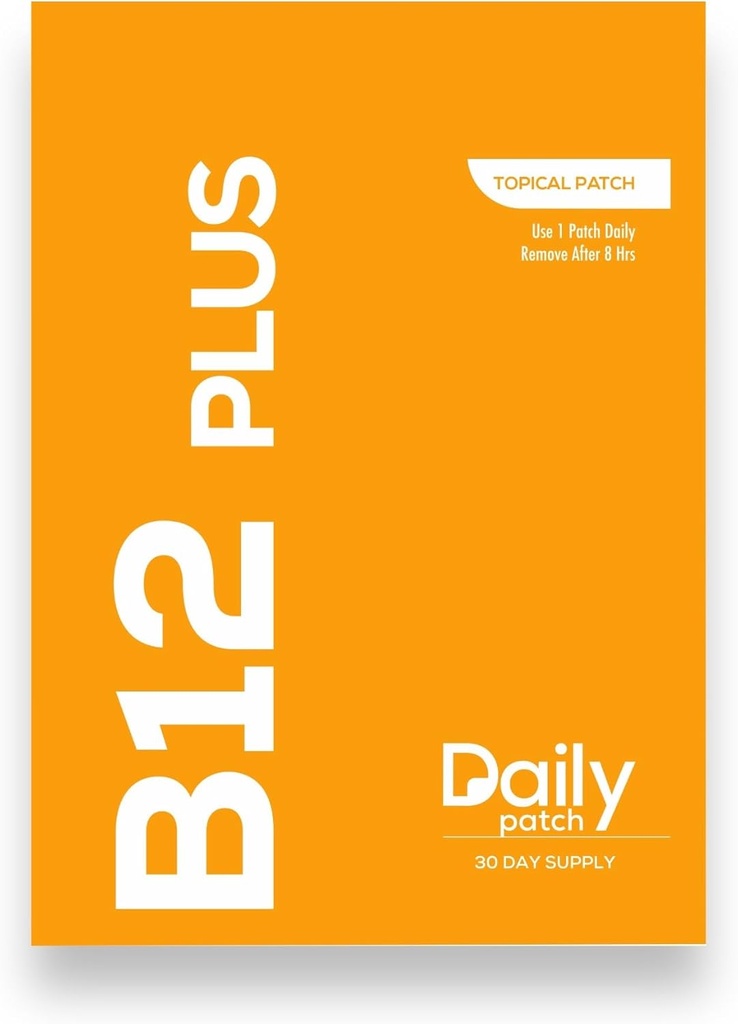 Daglige plastre B12 Energi Plus tematisk supplement 30 dages forsyning