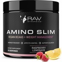 RAW Synergies Amino Slim - Active Lifestyle Supplement for Metabolic & Mindful Eating Support - Muscle & Energy Support - Sukkerfri & Vegan - Raspberry Lemonade - 20 Servering