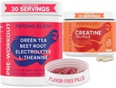 Pre Workout piller og Creatin HCL piller Bundle - Endeløs energi, muskelvækst, Endurance, Pump, ingen Crash, No Jitters, Ingen Bloat Buddy 124; 30 Pre Workout Serveringer, 75 Creatin HCL Serveringer for kvinder og mænd