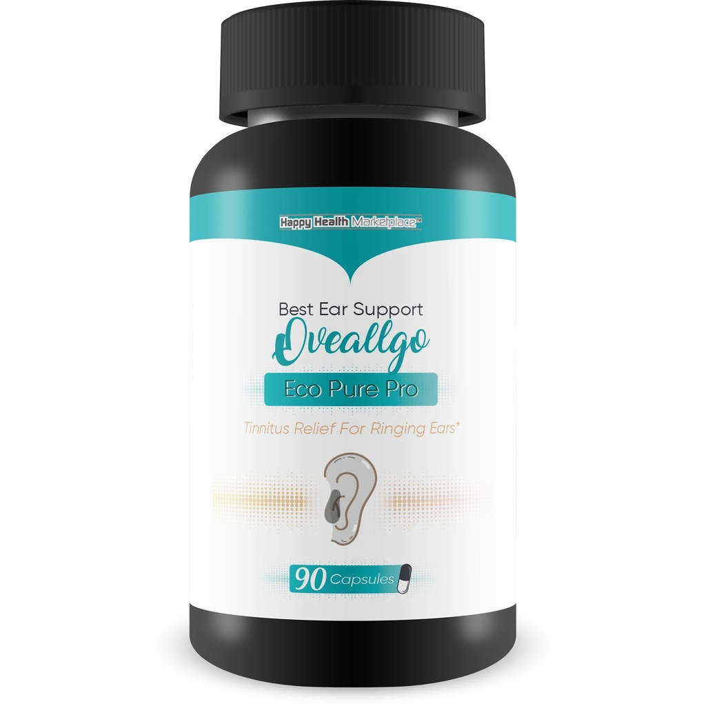 Tinnitus supplement - vores bedste Tinnitus Relief Ear Ringing - Øre sundhed Tinnitus Kosttilskud - Clear Tinnitus piller - Hjælp Stop med at ringe i Ørene Ringing i Ørene Relief Oveallgo Eco Pure Pro