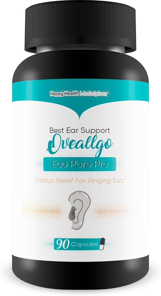Tinnitus supplement - vores bedste Tinnitus Relief Ear Ringing - Øre sundhed Tinnitus Kosttilskud - Clear Tinnitus piller - Hjælp Stop med at ringe i Ørene Ringing i Ørene Relief Oveallgo Eco Pure Pro