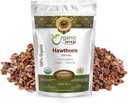 Organic Way Hawthorn Berries Cut & Sifted (Crataegus monogyna) - European Wild-Harvest | Organic & Kosher Certified | Vegan, Non GMO & Gluten Free | USDA Certified | Origin - Albania (1LBS / 16OZ)