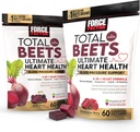 Bundle of Force Factor Total Beets Ultimate Heart Health Blood Pressure Support Chews med CoQ10, Beet Root Powder, Grape Seed Extract, Blood Pressure Supplement til cirkulation & Blood Flow, 120 Soft