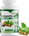 GreeNatr Organic Ashwagandha kapsler med sort peber til forbedret absorption - Mood Enhancer med energi og kognitiv funktion - 1300 mg Veggie kapsler (1 flaske)