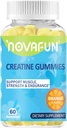 Kreatinintilskud, 1500mg Creatininmonohydrat til muskelstyrke, Endurance, Workout Performance, Vegetar & Gluten- Free, Orange Flavor, 60 Greve