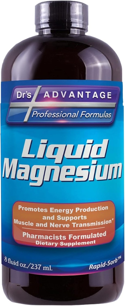 Dr’S Advantage Liquid Magnesium Supplement –for Women & Men, Non-GMO, 8 Oz [Health & Beauty]