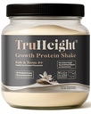 Truhigh Growth Protein Shake (Vanilla Ice Flavor, Whey) Growth & Development Protein Powder for Kids & Teens - Vægt Gain Drinks - Udtalelse af Pediatricians, Picky Eater Vitamin, alder 4 +