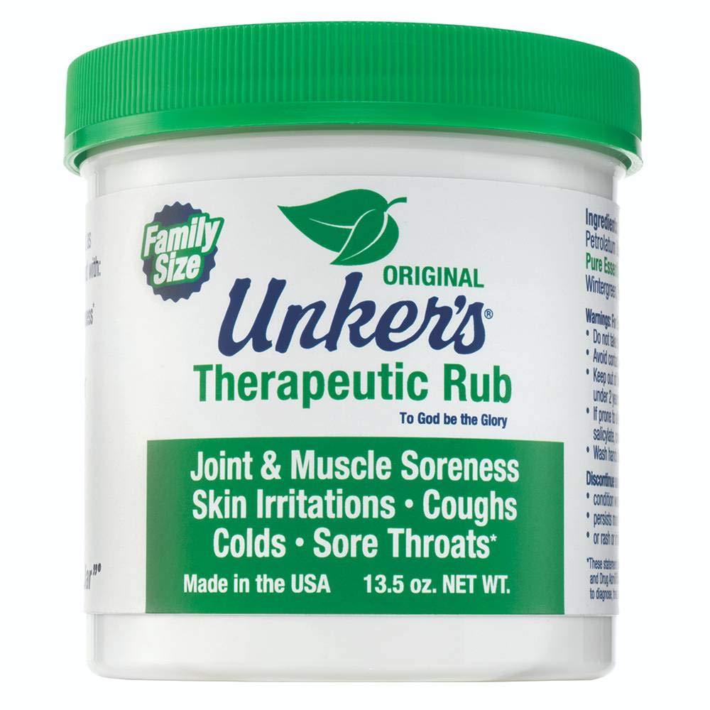 Unkers Therapeutic Rub for Joint Pain, Sore Muscles, Burn Cream, eller rolig din hoste 13,5 ounces