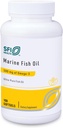 Klaire Labs SFI Health Marine Fish Oil - Ultra Pure 300 Milligram EPA & 200 Milligram DHA Omega 3 Unflavored Fish Oil med ingen Fishy Taste, Cholesterol- Free & Gluten- Free (100 Softgels)