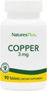 NaturePlus Copper 3 mg - 90 tabletter - Understøtter Samlet Wellness - Gluten Free - 90 Servere