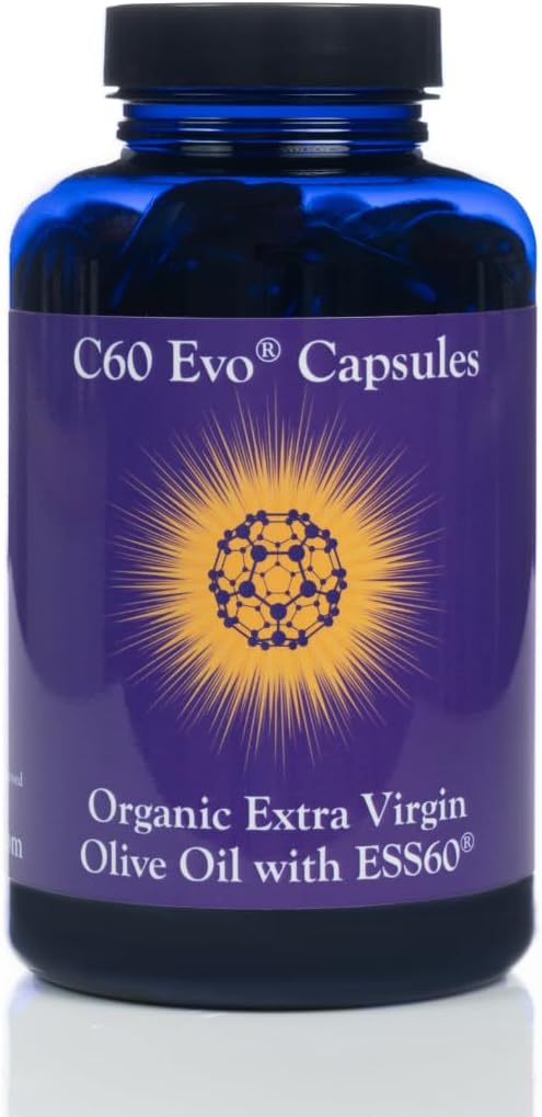Pure ESS60 Ekstra Virgin Olivenolie Softgel kapsler - Høj styrke Antioxidant tillæg med Pure Olive Oil - Oral supplement - Kosttilskud til mænd og kvinder - 180 Softgels