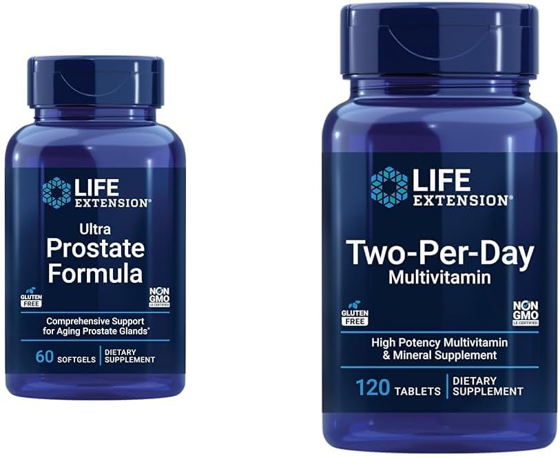 Life Extension Ultra Prostate Formel, Saw Palmetto til mænd, pygeum, stikkende Nettle Root, lycopen & Two- Per- Day høj potens Multi- Vitamin & Mineral supplement - Vitamin, mineraler