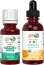 MaryRuth Organics Precision Probiotic & C-vitamin Drops til børn 124; USDA Organic, Clean Label Project Verified ® - 124; Gut Health, Immunity Support, & Samlet wellness