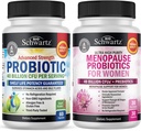 BioSchwartz Probiotisk 40 Millioner CFU 60 Count + Menopause Probiotika til kvinder 30 Count