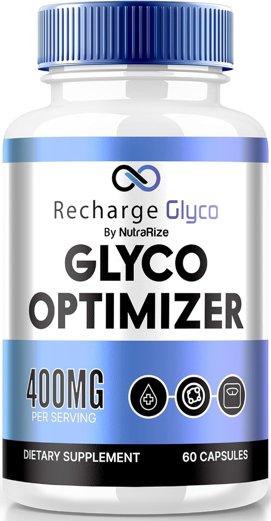 Recharge Glyco kapsler, Recharge Glyco- Optimizer for sundhed og wellness, Alle naturlige Glyco support, Officiel Glyco Optimizer, RechargeGlyco anmeldelser (60 Kapsler)