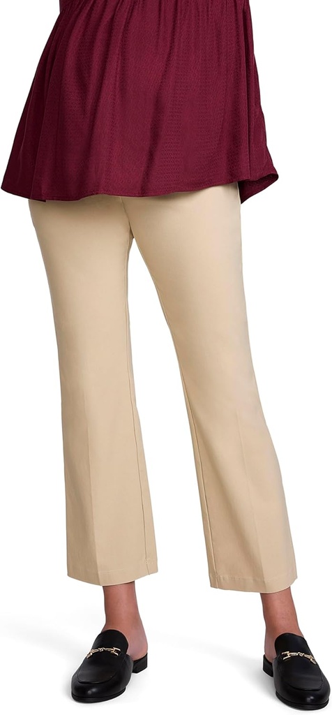 Moderskab mødre Super Stretch Secret Fit Over Belly Ankle Straight Ben Graviditet kjole bukser for arbejde