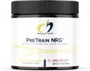 Design for sundhed PreTrain NRG Drink Mix - Pre- Workout Powder med Creatin + grøn kaffe - Understøtter fokus, Power + Mental energi i atleter - None- GMO, Cherry Lime Flavor (20 Servere / 180g)