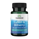 Swanson Standardized Lutein & Bilberry - Natural Supplement fremme øje syn & øje sundhed - Formel til at hjælpe med at reducere øje træthed & stamme - (120 Softels)