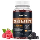 Shilajit Gummies 1000mg - Shilajit Pure Himalayan Organic for Mænd & Kvinder 85 + Trace Minerals Shilajit Resin med Ashwagandha, Maca, Black Seed Oil - Energy, Brain, Immunitet, Sukker Free Raspberry 60ct