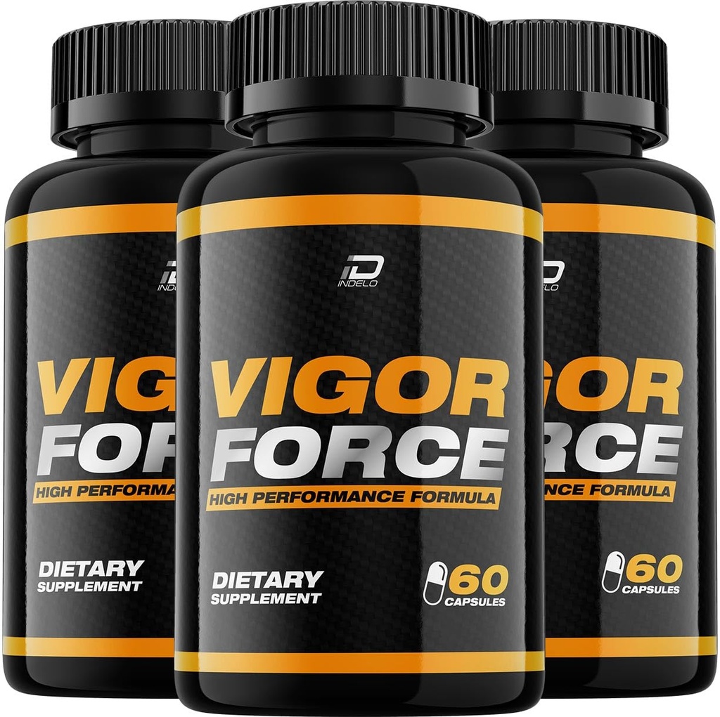 Vigor Force for mænd kapsler, Vigor Force piller, Vigor Force Advanced Formel, Vigor Force Kosttilskud, Vigor Force All Natural Support Formel Anmeldelser (3 Pack - 180 Kapsler)