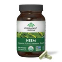 ORGANISK INDIA Neem Leaf kapsler - Urtetilskud, understøtter hud og immunforsvar, Vegan, Gluten Free, USDA Certified Organic - 90 Greve