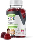 Viteey Prebiotic Kids Fiber til Forstoppelse Relief, fordøjelsesmæssig sundhed regularitet Support, Naturlig vægt Support - Fiber 4g, Zero Sugar Added, Vegan, Gluten Free - Tasty Chewable Fruit Flavored Gummy