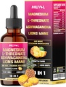 10in1 Magnesium L- Threonate Flydende dråber med Ashwagadha, Lions Mane & 7 flere Herbals - 1 Fl Oz - Ananas Arv