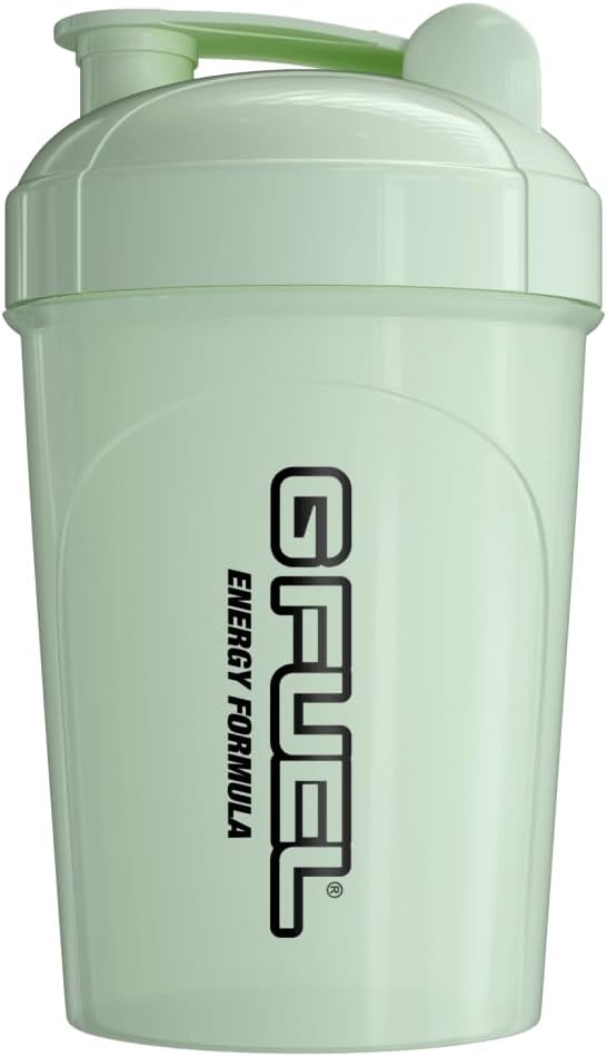 G Fuel Glow- In- The- Dark Shaker Flaske, Drikkemixer til Pre Workout, Protein Shake, Smoothie Mix, Meal Erstatning Shakes, Energy Powder og mere, Blender Cup, Portable Safe, BPA Free Plastic - 16 oz