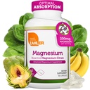 Zahler - Magnesiumtilskud Kapsler 200 mg (90 Tæl) Certificeret Kosher Bioactive Magnesium Citrate for Max Absorption - Natural Magnesium Mineral for mænd og kvinder - Bedste Magnesiumtilskud