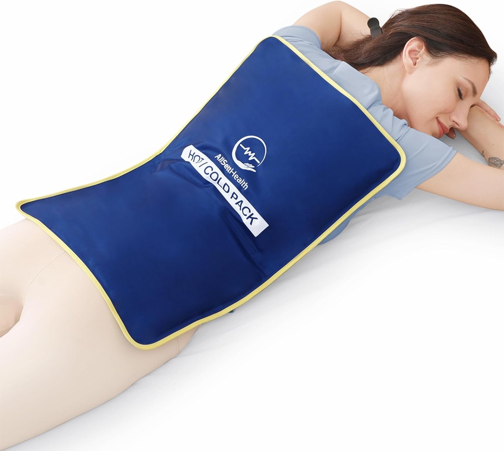 Ekstra stor genanvendelige Gel Ice Pack til skader (23 "x15") Note 124; Stor Ice Pack til Rygsmerter Relief, Post Kirurgi Inddrivelse, Fleksibel Cold Pack til Lavere Rygsmerter