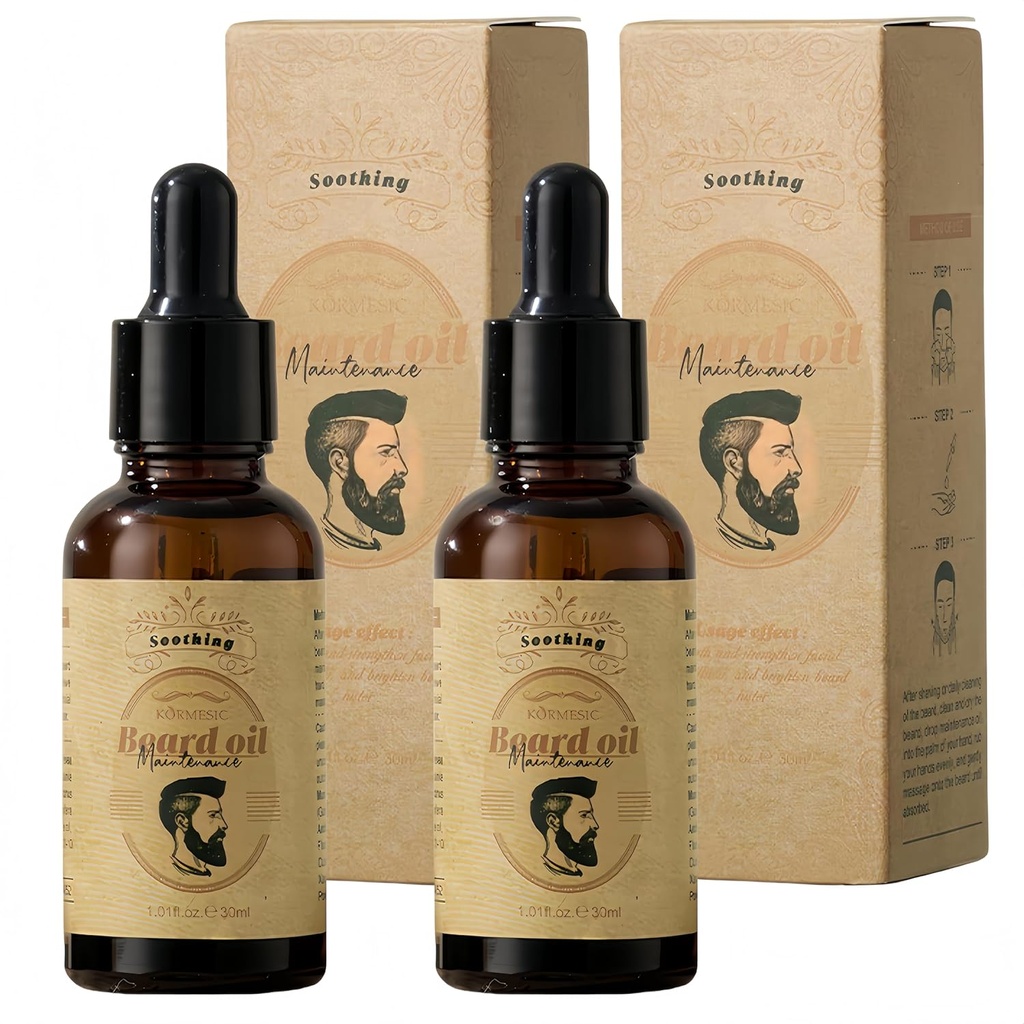 Beard Oil 2- Pack - Avocado, Macadamia & Saflor Oil Blend til mænd