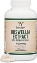 Boswellia Serrata - 240 Kapsler (Max Strength 1.000mg af 65% Boswellic Acid Extract) Boswellia Extract Kapsler (Joint Support Supplement for Joint Health) Tredjeparts testet af Double Wood