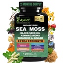 Økologisk Irish Sea Moss, Black Seed Oil, Ashwagandha, gurkemeje, ingefær Capsule, Bladerwrack, Burdock, VIT C & VIT D3, Elderberry, Manuka Honey, Mælkebøtte, Gul Dock, Apple Cider Vincire, Halal, Vegan
