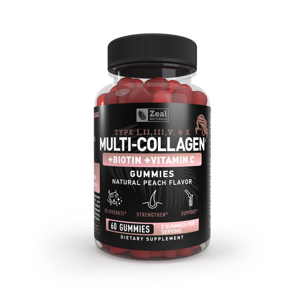 Multi Collagen Peptid Gummies (1, 2, 3, 5 & 10) + C-vitamin + biotin + hyaluronsyre