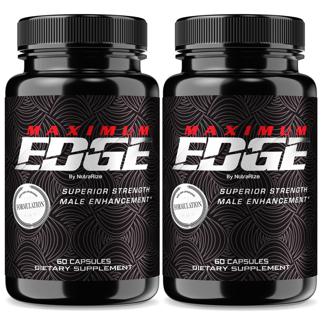 (2 Pack) Maksimum Edge mandlige piller - Maksimum Edge kapsler til mænd, Komplet Daglig Formel for Samlet Wellness og Peak Performance, MaximumEdge Avanceret Kosttilskud, Anmeldelser (120 Kapsler)