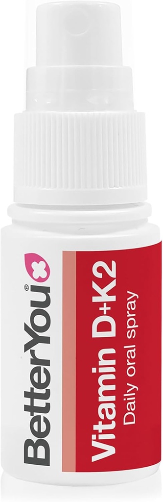 BetterYou D3000 og K2 Vitamin D Daglig Oral Spray - Praktisk alternativ til tabletter - Understøtter Bone Sundhed og Boost immunsystem - Forebygger blodstørkning - Naturlig pebermynte Flavor - 0.4 oz
