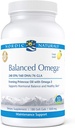 Nordic Naturals Pro Balanced Omega - Fish Oil and Aften Primrose Oil, 240 mg EPA, 160 mg DHA, 76 mg GLA, Understøtter Hormonal Balance og sund hud *, 180 bløde geler