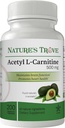 Nature 's Trove Acetyl L- Carnitin (ALACAR) 500 mg 200 vegetariske kapsler