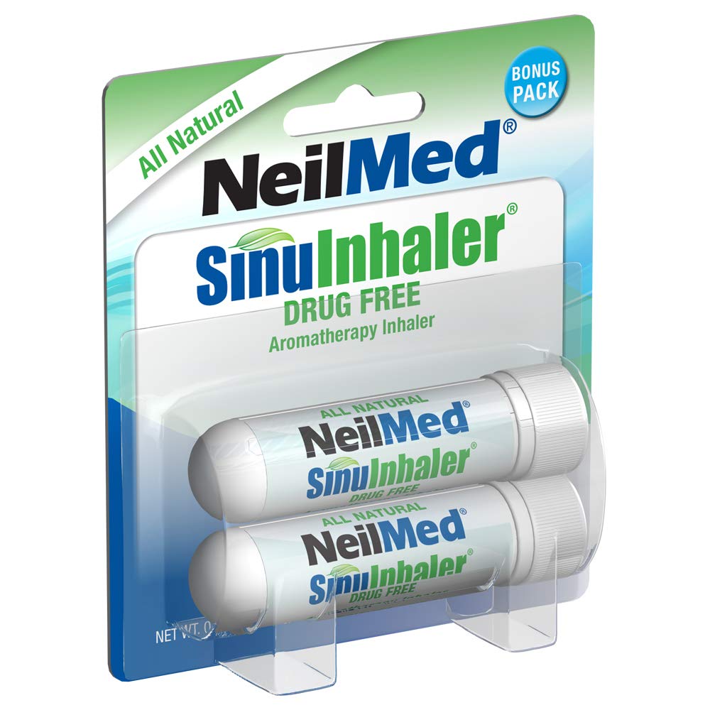 NeilMed SinuInhaler Natural Nonmedicated Aromaterapi Inhaler (Bonus Pack) 2 Greve (pakke med 1)