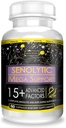 Aktivitet Senolytisk Support med 15 + Avancerede Faktorer - Non-GMO, Fast- Functing, Made in USA, 60 Greve